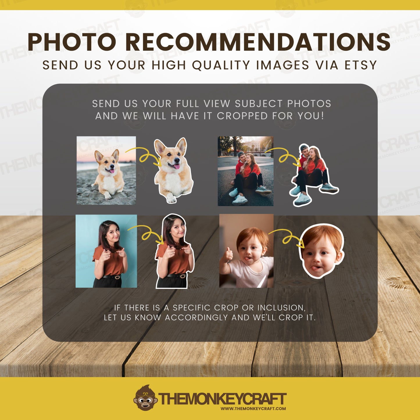 Personalized Portraits - Custom Set of 10 Stickers